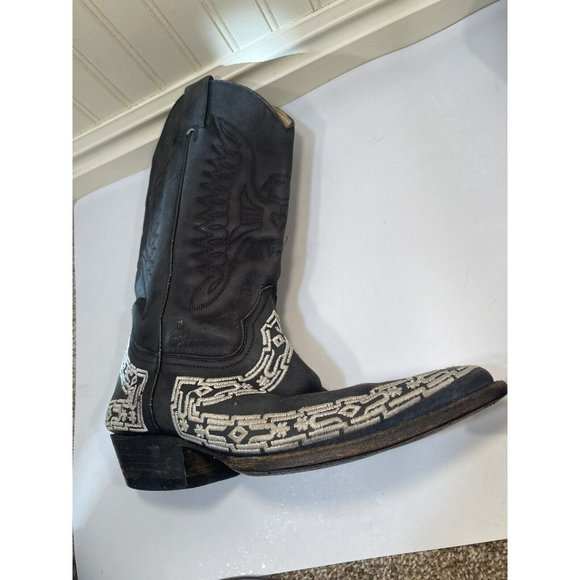 Black and White Western Boots main image 8